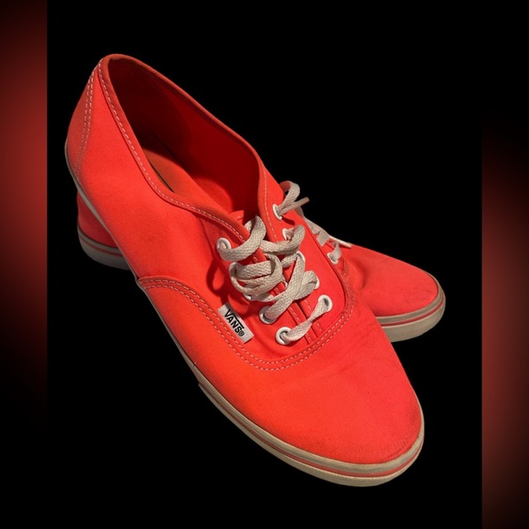 Vans Shoes - VANS neon orange tennis shoes | vans neon sneakers | women’s 7.5 | men’s size 6